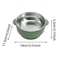 thumbnail image 2 of erfcxs Silicone And Stainless Steel Baby Bowl With Suction Cups Scalding Food Container And Spill Proof Design Suitable For Baby Self Feeding, 2 of 3