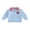Sky Blue-Apple, variant on Toddler Baby Boy Girl Back to School Outfit Spring Fall Winter Sweatshirt Infant Boy Girl Clothes Apple Half Zip Collar Long Sleeve Shirt Top
