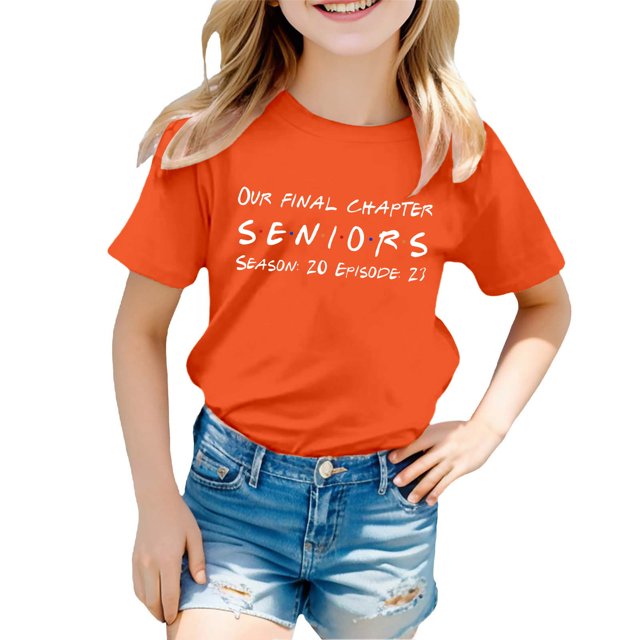 Mode Garçon et Fille Décontractée Imprimé Col Rond T-Shirt Manches Courtes Ample Haut sous-Vêtement Manches Longues pour Filles Haut Fin sous-Vêtement Fille Chemise Manches Longues Chemise de Dessinateur Chemise Manches Longues Unie
