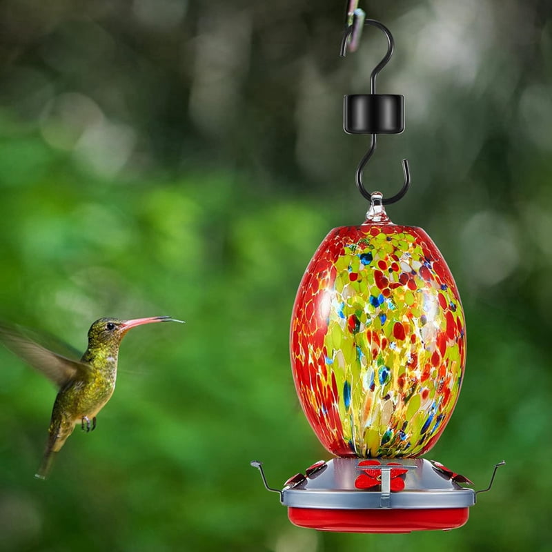 4X Hummingbird Feeder Bottom Base Replacement Parts Set Plastic Outdoors Hummingbird Feeder Bottom Moat Hook Brushes
