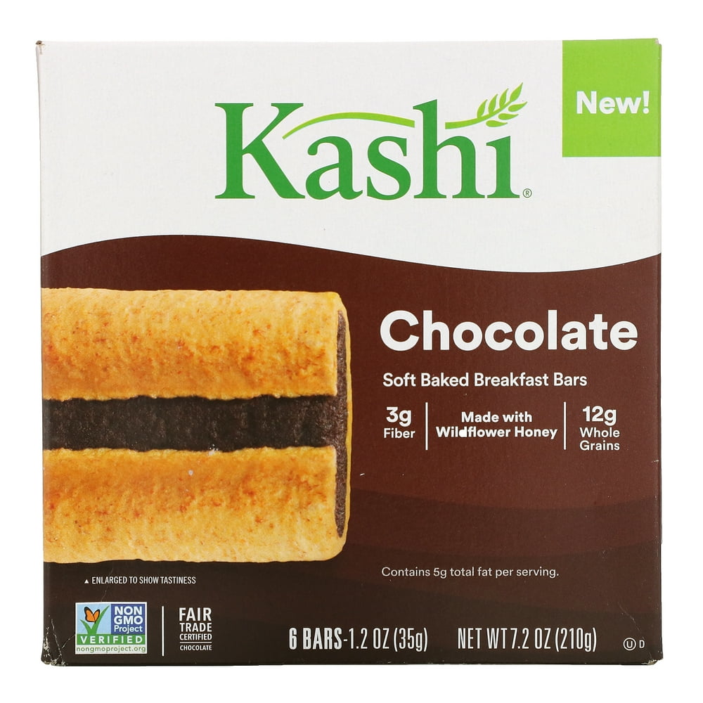 Are Kashi Breakfast Bars Healthy Kashi Soft Baked Breakfast Bar, Chocolate, 6 Bars, 1.2 oz (35 g ) Each
