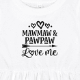 thumbnail image 4 of Inktastic Mawmaw and Pawpaw Love Me Girls Baby Dress, 4 of 5