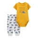 thumbnail image 1 of Set 2 Piezas C/Pantalon Carter's Niños 0-3M Estampado elefantes Amarillo, 1 of 4