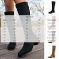 thumbnail image 6 of Bixock Boots for Women Zipper Tall Boots Round Toe Mid Heel Slip On Back Comfortable Daily Casual Outdoor Wear Fall Women Shoes, 6 of 9