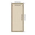 thumbnail image 5 of Kate and Laurel Framed Fabric Pinboard 18 x 42, Neutral Weave Printed Linen Classic Bulletin Board for Use as a Vision Board or Wall Organization, Woodgrain Stripe Mocha Frame, 5 of 8