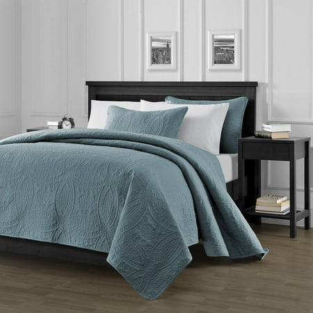 Bumper Coverlet - Chezmoi Collection Austin 3-Piece Oversized Bedspread Coverlet Set