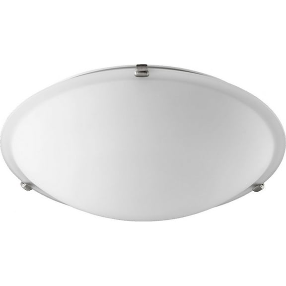 4 Light Flush Mount in Bailey Street Home Home Collection Style 20 inches Wide By 5 inches High-Satin Nickel Finish-Satin Opal Glass Color Bailey