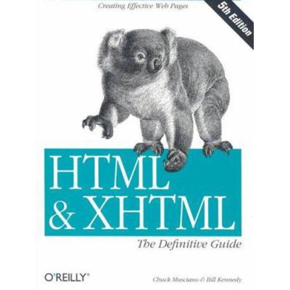 Pre-Owned HTML & XHTML: The Definitive Guide, Fifth Edition (Paperback) 059600382X 9780596003821