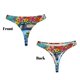 thumbnail image 3 of Balery Floral Truck Welcome Tangas de Algodón para Mujer con Estampado – Ropa Interior Sexy, Transpirable, G-string-Small, 3 of 6