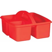 Red Plastic Storage Caddy - 6 Each