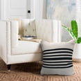 thumbnail image 2 of LR Home Bold Black Striped Throw Pillow, 2 of 6