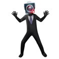 thumbnail image 3 of Cool Game Character Cosplay Mono para niños y niñas (Monitor Man Kids XXL 140), 3 of 8