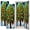 Color 2, variant on Rustic 2 Pcs School Locker Magnetic Wallpaper 12" x 36" Stained Glass Cherry Branch Green Leaves Red Fruit Vintage Style Reusable Removable Locker Accessories Back to School Supplies