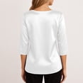 thumbnail image 4 of EYNMVR Womens Tops Trendy 2026 Fall Cowl Neck Shirts Long Sleeve Teacher Clothes Office Business Dressy Casual Outfits, 4 of 6