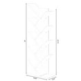 thumbnail image 5 of Basicwise QI003457.WT 55.5 x 19.75 x 9.25 in. Wooden 9-Shelf Tree Magazine CD Storage Bookcase, White, 5 of 5