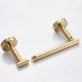 thumbnail image 4 of Stainless Steel Toilet Paper Holder Wall Mounted Toilet Paper Roll Holder Golden Bathroom Tissue Hanger Household Items Hardware, 4 of 9