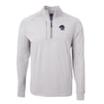 thumbnail image 2 of Men's Cutter & Buck  Heather Gray Binghamton Rumble Ponies Adapt Eco Knit Heather Big & Tall Quarter-Zip Pullover Top, 2 of 3