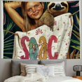 thumbnail image 2 of Orinice Sloth Tapestry Wall Hanging Unique Style Graphic Tapestries for Home Wall Decor Living Room Bedroom Dorm Set of 1 60x50inch, 2 of 6