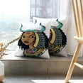 thumbnail image 6 of LALILO Throw Pillow Covers Beautiful Ancient Egyptian Girl African Cushion Cover 18" x 18", 2 Pack, 6 of 6