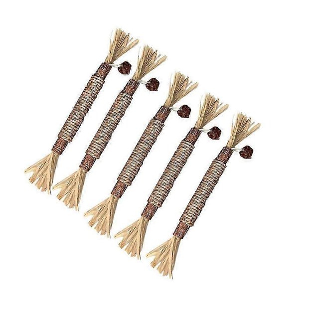 5-10X Cat Toys Silvervine Chew Stick Kitten Treat Catnip Toy Cleaning Teeth Toys