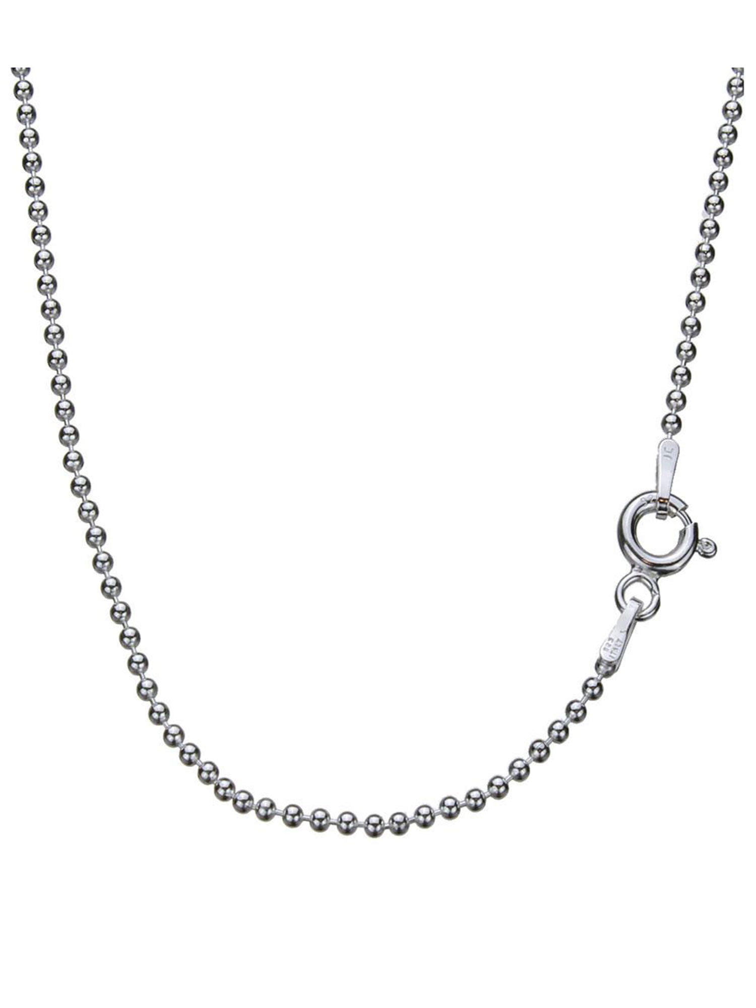 Sterling Silver 1.5mm Bead Ball Nickel 