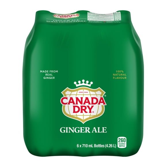 Canada Dry® Ginger Ale 710 mL Bottles, 6 Pack, 6 x 710 mL