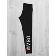thumbnail image 4 of 4th of July Leggings for Women American Flag Patriotic USA Tights Small Black, 4 of 5