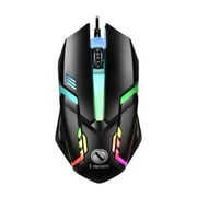 Twfbrm Gaming Keyboard and Mouse Combo, USB Wired RGB Backlit Full Size Keyboard and Mouse, 1600 DPI Ergonomic Mouse and Mechanical Feel Keyboard with Tilt Angle for PC Laptop Computer Game and Work