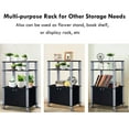 thumbnail image 4 of Gymax Bakers Rack Microwave Stand Rolling Storage Cart Multi-functional Display Black, 4 of 9