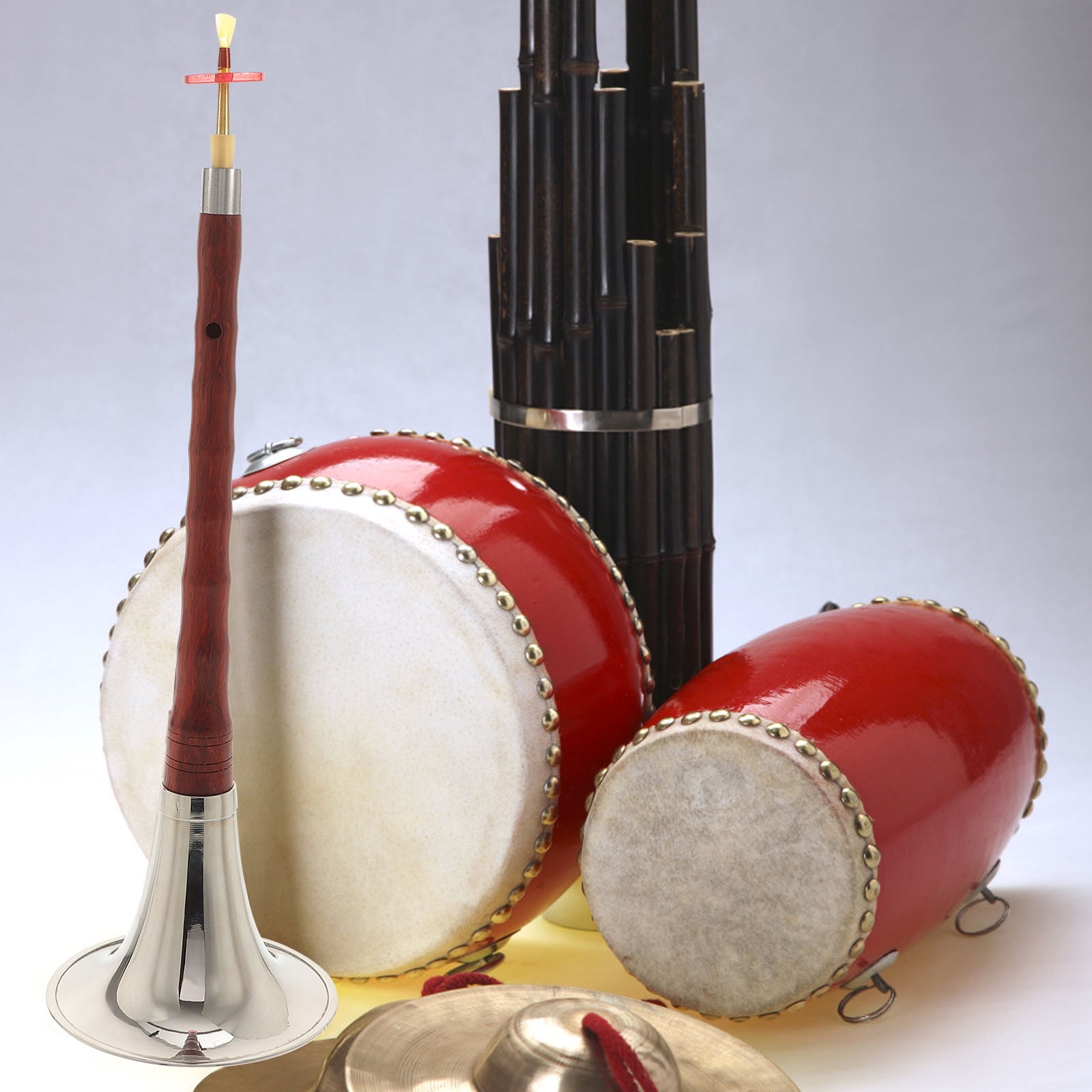 BESTYASH Handmade Rosewood Chinese Trumpet Musical Instrument Set with Assorted Colors for Traditional Music