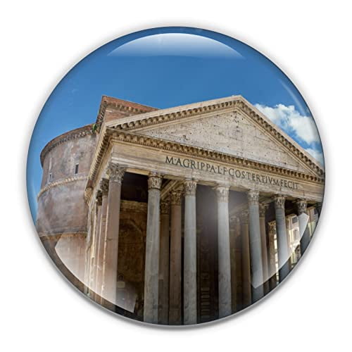 Rome Pantheon Paperweight in Gift Box, 3 Inch Crystal Dome, Perfect for House Warming Gift