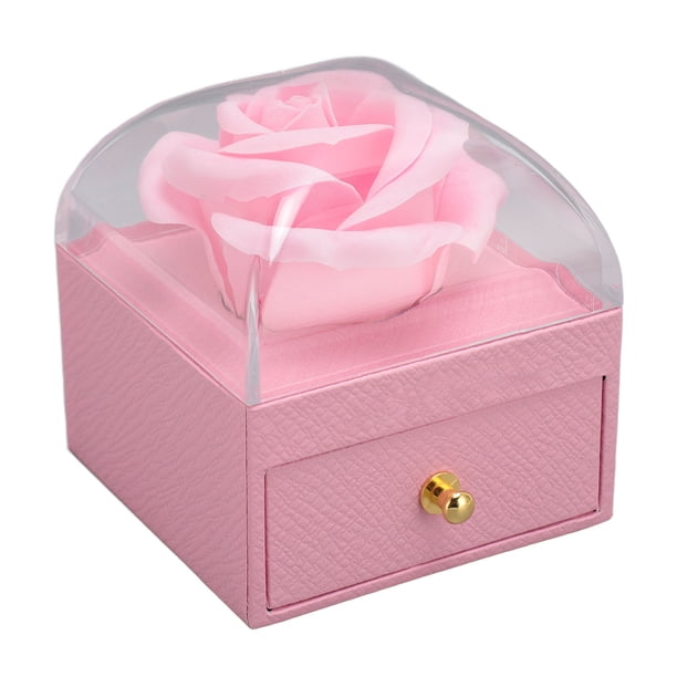 Estuche De Flores De Terciopelo Multiusos Romántico Exquisito Rosa Para