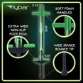 thumbnail image 2 of Flybar Jolt Pogo Stick for Kids, Perfect for Beginners w/ Foam-Covered Metal Frame, Handles & Padding, Non-Slip Foot Pads, Wide Tip, Outdoor Active Play Toy for Boys & Girls, Ages 6+, Lime Leaper LED, 2 of 7