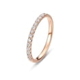 thumbnail image 3 of Anillo De Acero De Titanio Micro Incrustaciones CNC Ligero De Lujo | Inoxidable Completo De 18 Quilates De Oro Rosa Sin Decoloración Accesorios Para Niña Regalo, 3 of 4
