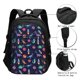 thumbnail image 3 of Fotbe Space Dinosaur Mochila con Estampado y Puerto USB para Hombre y Mujer, Mochila Antirrobo, Mochila de Viaje, Mochila Escolar, Mochila Universitaria, 3 of 7