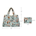 thumbnail image 2 of Wrapables Large Foldable Tote Nylon Reusable Grocery Bags, Sporty, 2 of 6