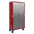 thumbnail image 1 of UltraHD Rolling Storage Cabinet, Red, 36" W x 18" D x 72" H, 1 of 7
