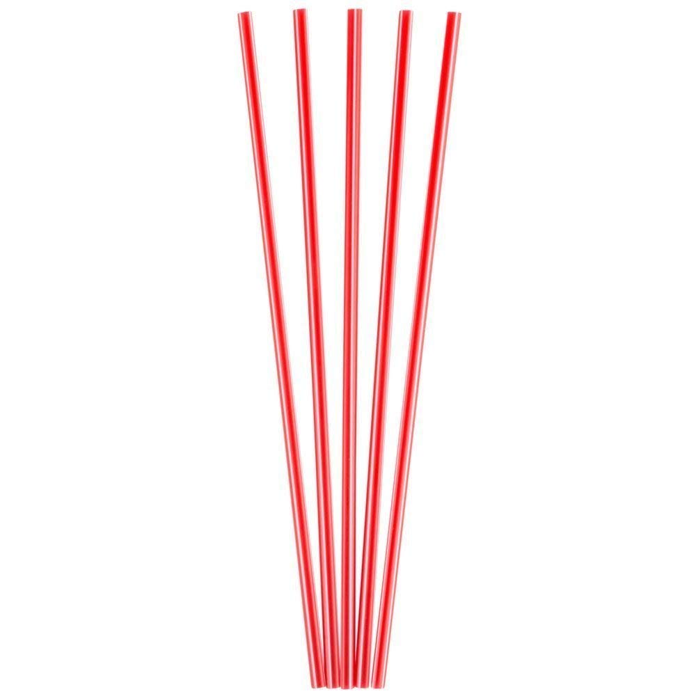 Plastic coffee stirrers red straws (5000, 7.5 inches)