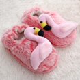 thumbnail image 2 of Flamingo Slippers Cartoon Non Slip Warm Lightweight Indoor Children Slides Shoes Size 5 or 6, 2 of 7
