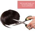thumbnail image 2 of MasteelfCA Frange de Cheveux Postiche Faux Cheveux Lisses Frange Cheveux Pièce de Rechange Invisible, 2 of 8