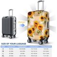 thumbnail image 3 of Sunflowers Travel Luggage Suitcase Cover, Newspaper Washable Luggage Cover M - Fits 22-24 inch luggage, 3 of 6