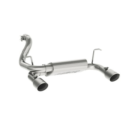 Dual Side Pipes MBRP Exhaust S5529409 XP Series Axle Back Exhaust System; 2.5 in.; Incl. Inlet Pipe/Muffler/Pass. And Driver Side Tailpipe/Clamps/4 in. Tips; Dual Rear Exit; 409 Stainless Steel; ()
