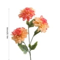 thumbnail image 3 of 3 - Head Artificial Dahlia Silk Flowers, Living Room Decor, Dining Table Centerpiece, Wedding and Event Decor, Easy Care, Modern Indoor Accent,Orange, 3 of 6