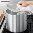 thumbnail image 3 of Soro Essentials- 8 qt. Medium Weight Aluminum Stock Pot- 4mm Thickness Cooking Stock Pot for Pasta Soup Stew Pot Simmering Pot for Soup Seafood Stock Home Restaurant and Catering, 3 of 5