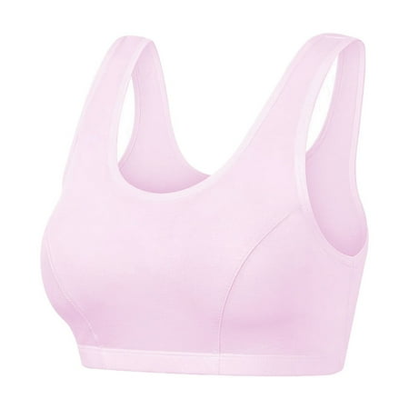 XJDJHC Bras For Women Ladies Thin Tank Top Large Size Wireless Bra Comfortable Support For Everyday Wear Comfort