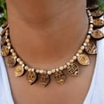 thumbnail image 5 of Kamada Combination of Shrimad Bhagwat gita holy book (pocket size) and exquisite radha 16 leaf Tulsi (basil) mala,Spritual Pendant Necklace for Women and Men, 5 of 5