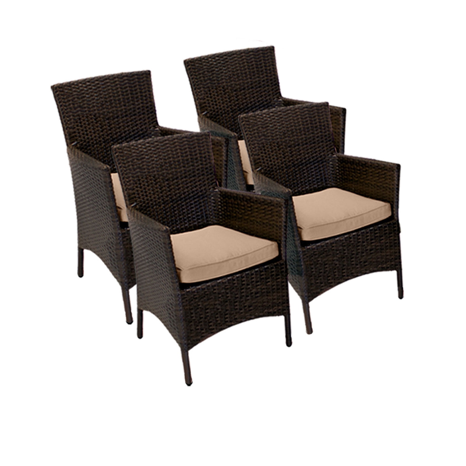 4 Classic Dining Chairs With Arms