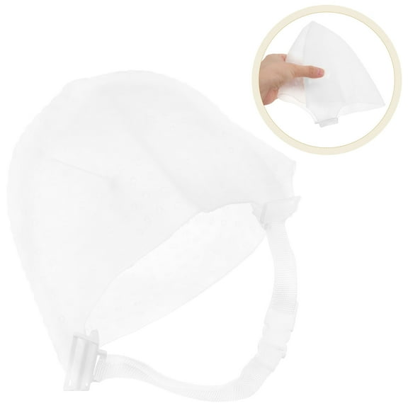 UEETEK Silicone Hair Dye Cap for Salon Use with Small Circles and Comfortable Fit in White