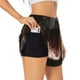 thumbnail image 1 of Balery Playful Baby Hippo Splash Pantalones cortos deportivos para mujer con forro y dos bolsillos, elásticos, para entrenamiento, gimnasio, yoga-XX-Large, 1 of 7