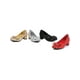 Ellie Shoes E-153 Judy 1 Talon Pailleté Chaussure Pantoufle Enfants Rouge / XL – image 2 sur 2